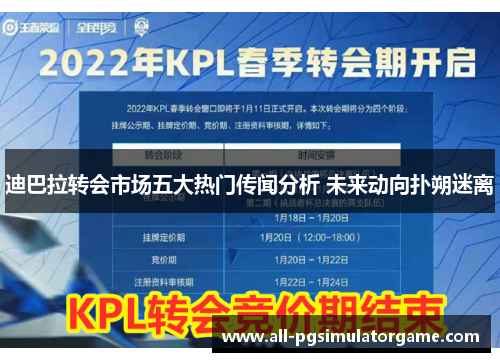 迪巴拉转会市场五大热门传闻分析 未来动向扑朔迷离 迪巴拉转会市场五大热门传闻分析 未来动向扑朔迷离